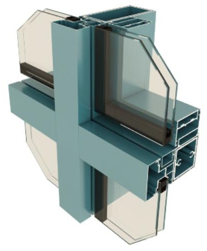 120C Visible Frame Curtain Wall