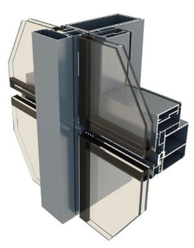 170 Semi Hidden Frame Curtain Wall
